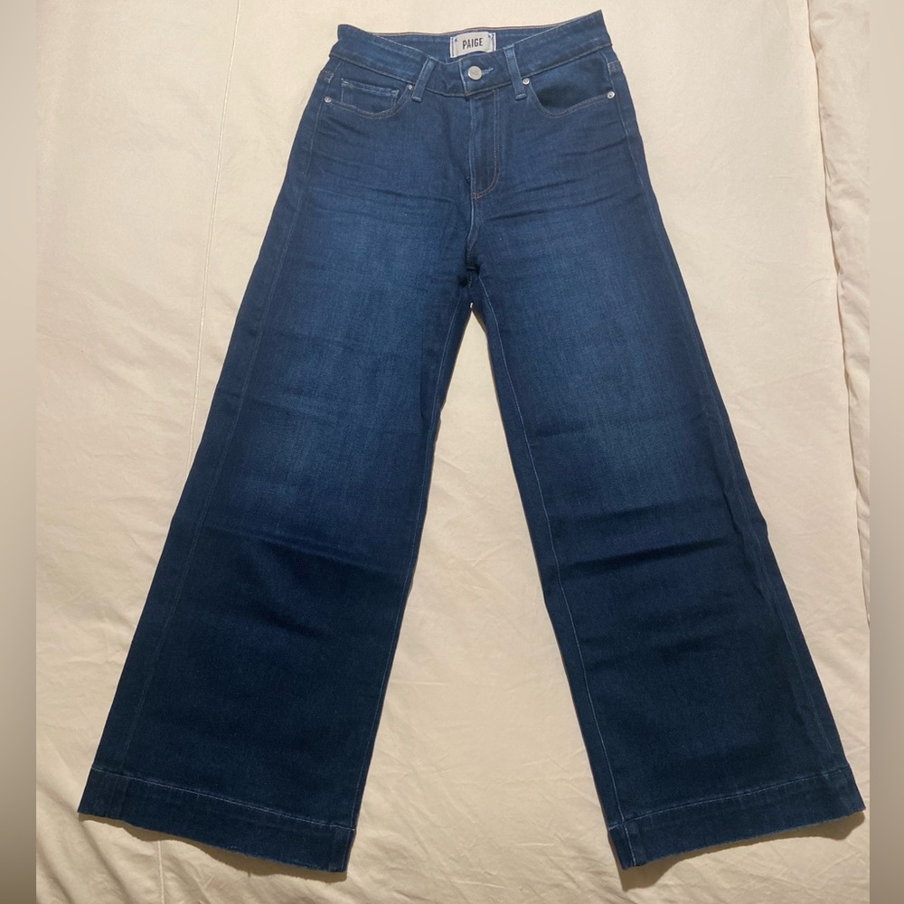 PAIGE Anessa High-Rise Wide-Leg Crop Jeans